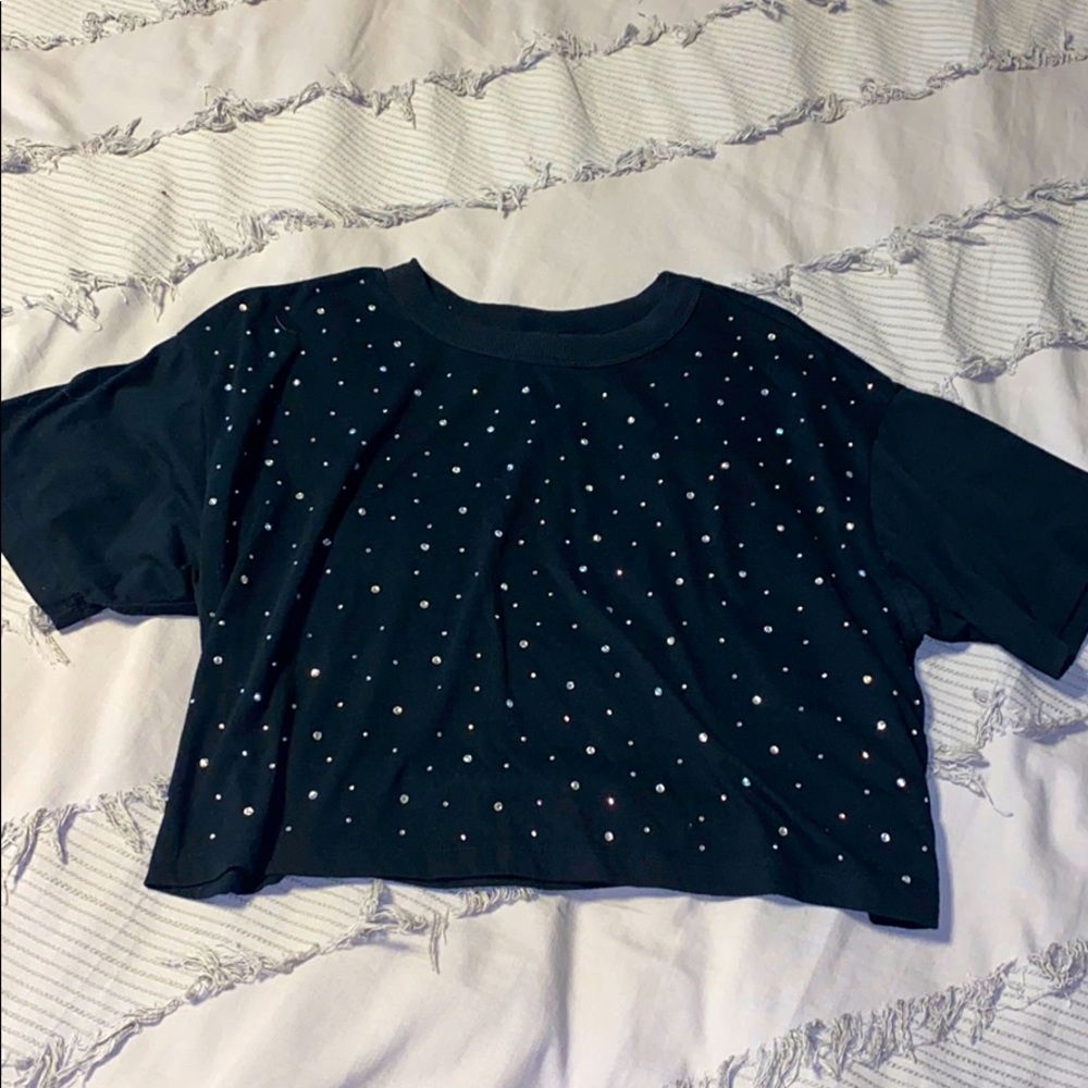 Rhinestone Crop!!